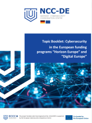 First Topic Booklet on Cybersecurity in Horizon Europe and Digital Europe
